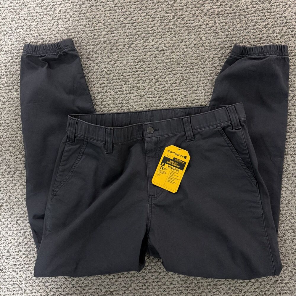 Carhartt Rugged Flex relaxed Fit Canvas (36x32) Pants Gray Men's Tapered NWT
